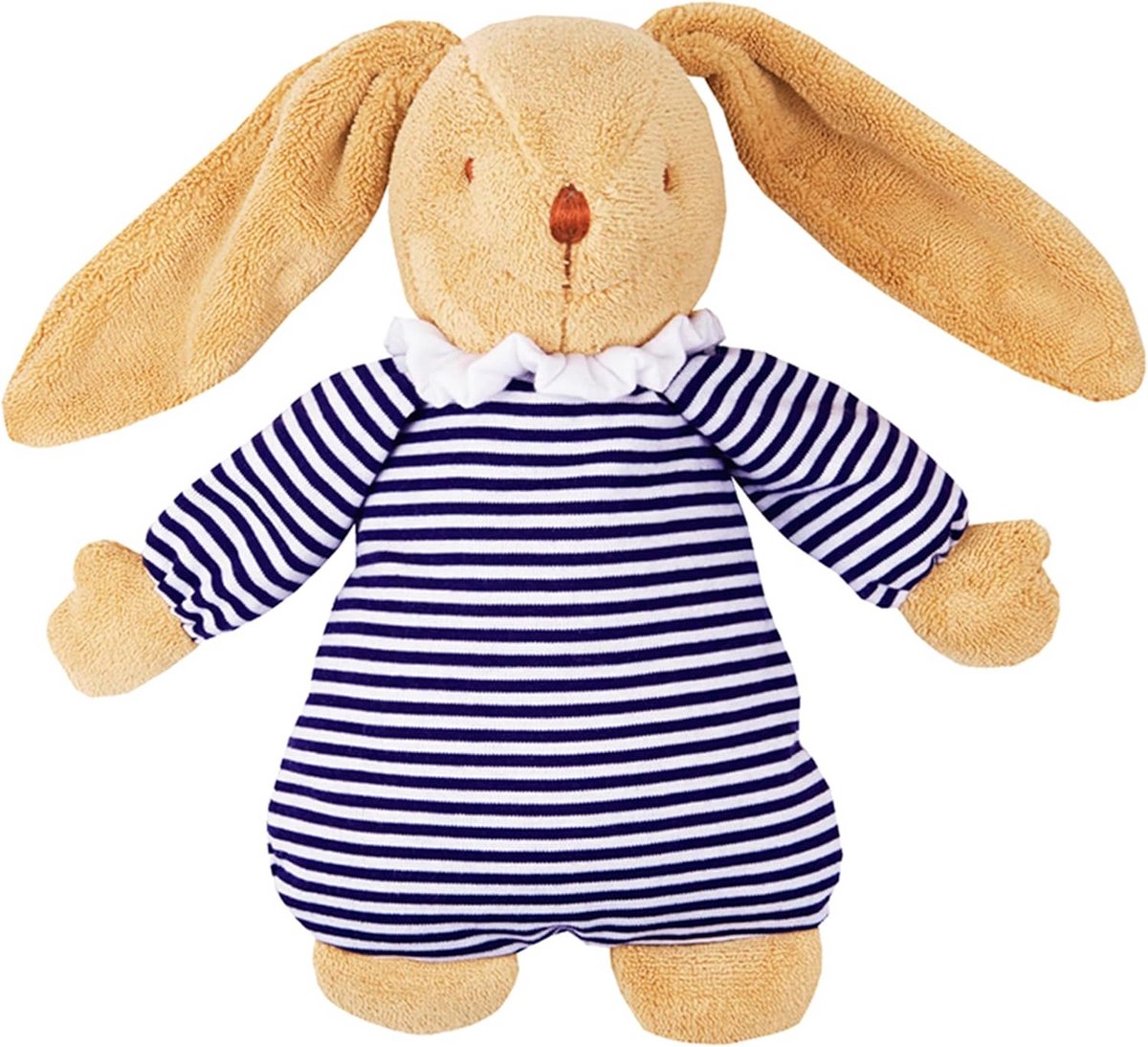 Muziek knuffelhaas - Pluche dier - Baby troosten - Machinewasbaar - 25 cm - Blauw