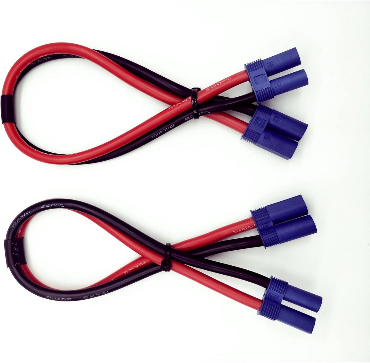 EC5 Verlengkabels - Adapter Kabel - Energie Toepassingen - 10AWG Dikke Draad - 30cm Lengte - Zwart