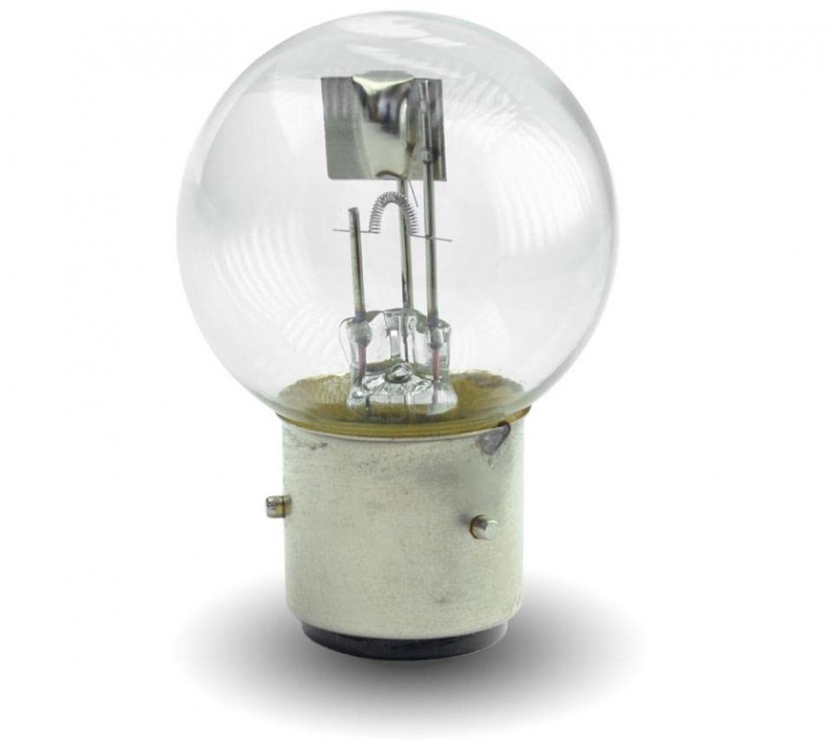 Koplamp Lamp - Autolamp Scooter - Verlichting Motor - Dubbele Gloeidraad - BA21d 12V - Helder