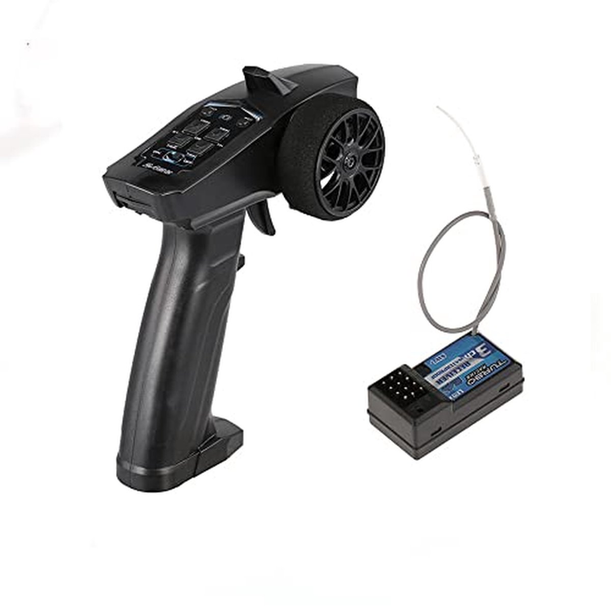 RC Zender Ontvanger - Afstandsbediening Kit - RC Voertuig Besturen - 2.4GHz Stabiel Signaal - 120 Meter Bereik - Zwart