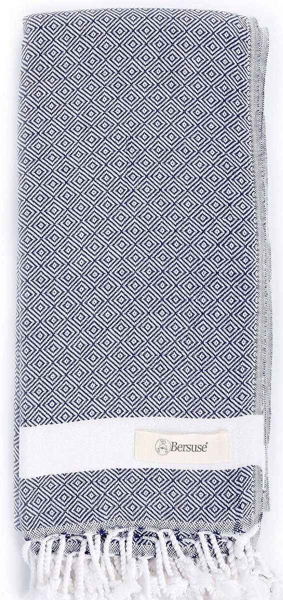 Katoenen Handdoek - Strandlaken Hamamdoek - Veelzijdig Gebruik - Extra Groot - 95 x 175 cm