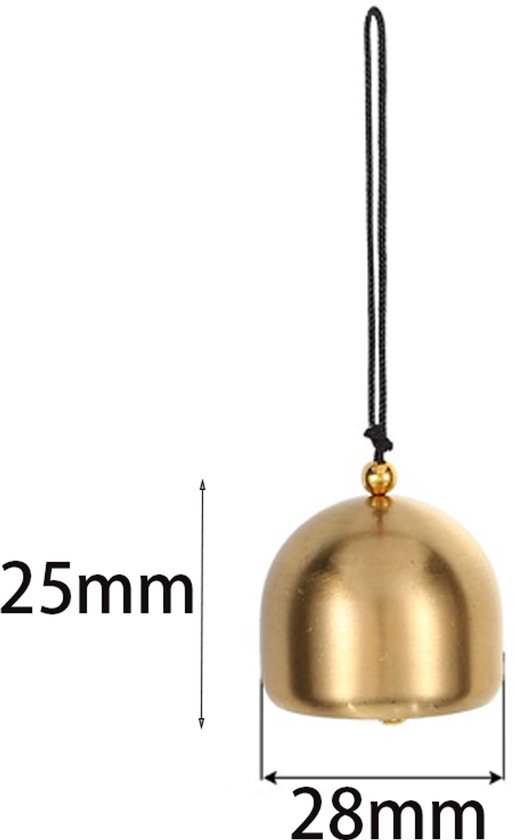 20 stuks - metalen belletje - Legeringsbel - decoratief klokje - knutselbel - goud - Gouden Metalen Belletje met Zwarte Draagkoord - Mini Klokje voor Decoratie en Knutselwerk - 2,8 cm kleine hangbel van legering - Hangend Gouden Belletje met Touwtje — afbeelding 2