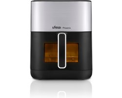 Airfryer met Stoom - Heteluchtoven - Gezond Koken - Dubbele Weerstand - 6 Liter - Zwart
