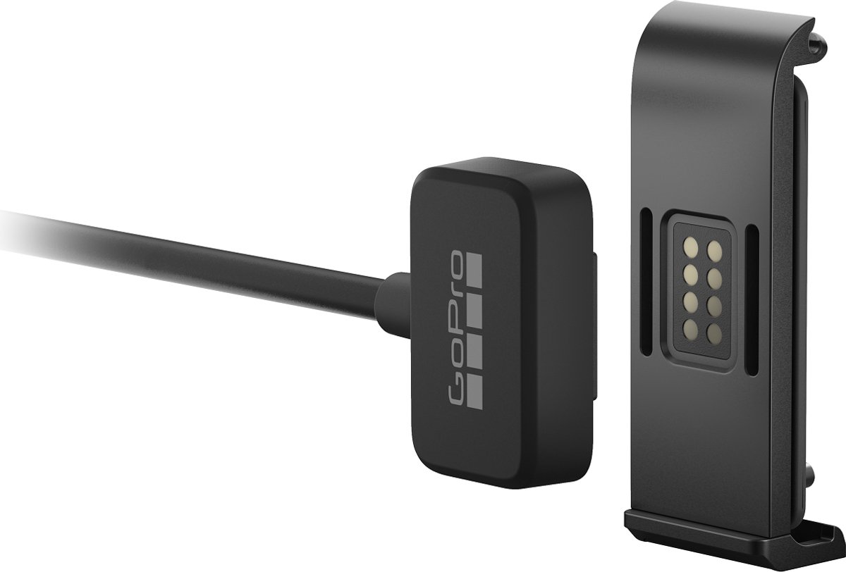 GoPro Contacto - Magnetische Laadadapter - Voor HERO9/10/11/12/13 Black - USB-C Voedingskabel - Zwart