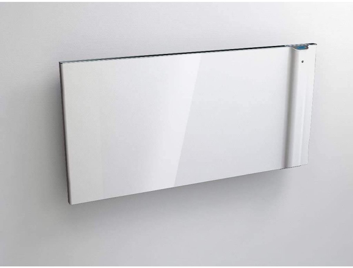 Infrarood verwarmen én elektrische radiator in één van 2000 Watt. Klima WIT 2000W - Ingebouwde thermostaat met display en weekprogramma - Antivries functie - Openraamsensor - Kinderslot - Gebruik in badkamer (IP24)