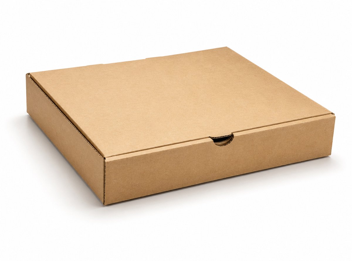 Pomebio pizzadoos - kraft pizzadoos - 100 stuks - 26x26x4,5cm - bruin