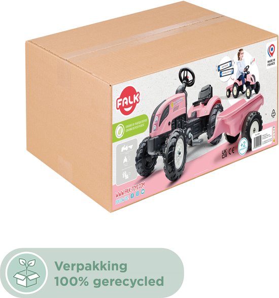 Falk Tractor Country Farmer Set Pink 2+ — afbeelding 3