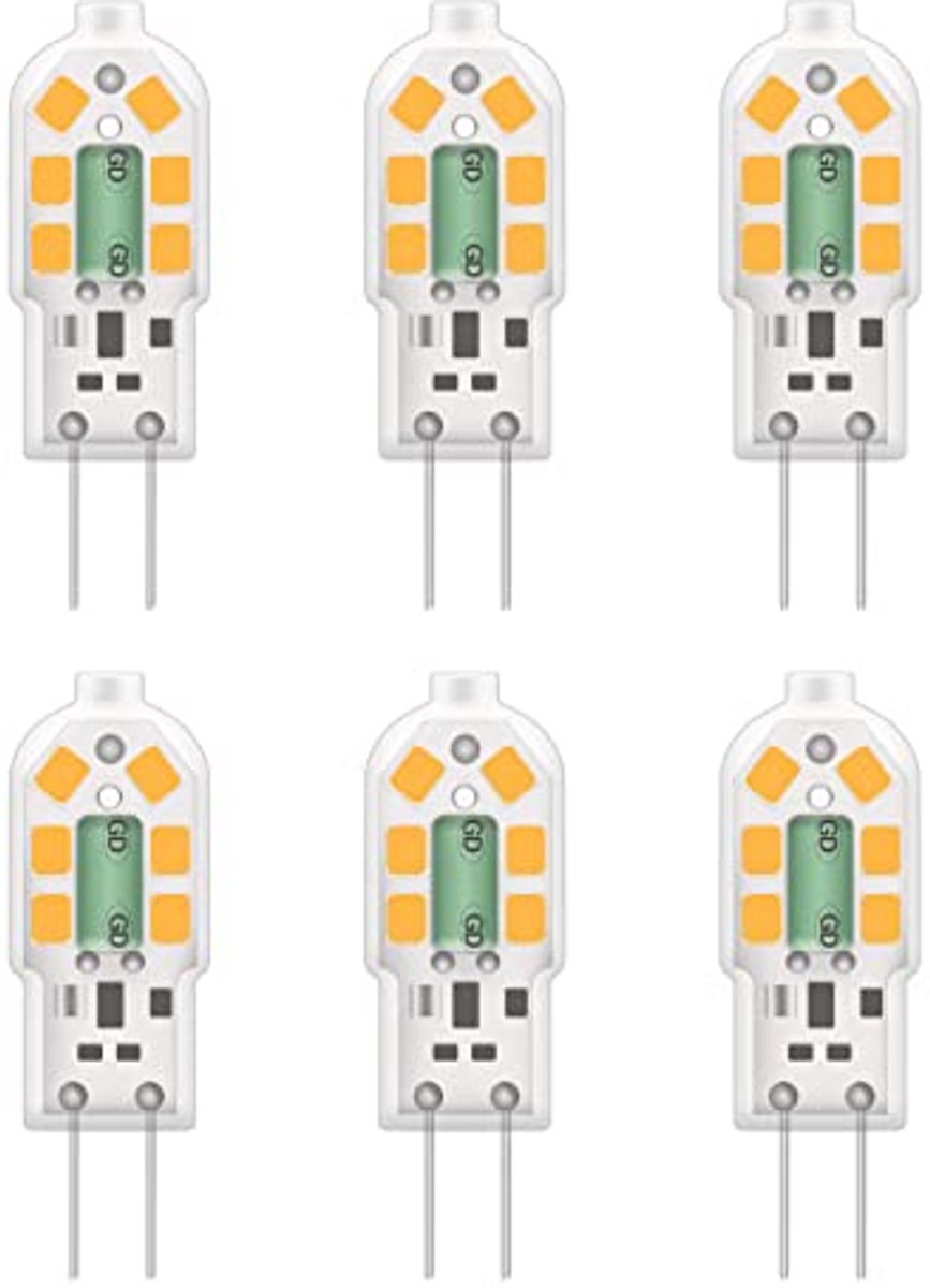 Ledlamp G4 - Vervangende lamp - Verlichting aanbrengen - Energiebesparend ontwerp - 6 stuks - Warmwit