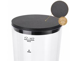 Waterreservoir deksel geschikt voor Philips Senseo Switch HD6592 / HD6594 - Reservoirdop voor koffiemachine - Zwart
