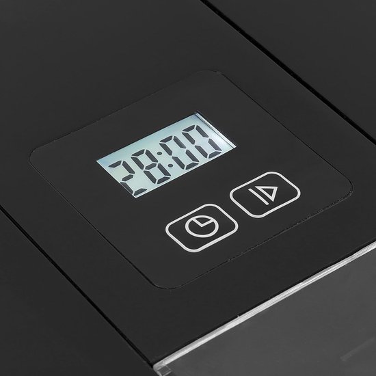 Roomijsmachine 1,5 Liter - Voor Roomijs, Frozen Yoghurt & Sorbet - Digitaal Display - Koelelement - Zilver - Ijs — afbeelding 2