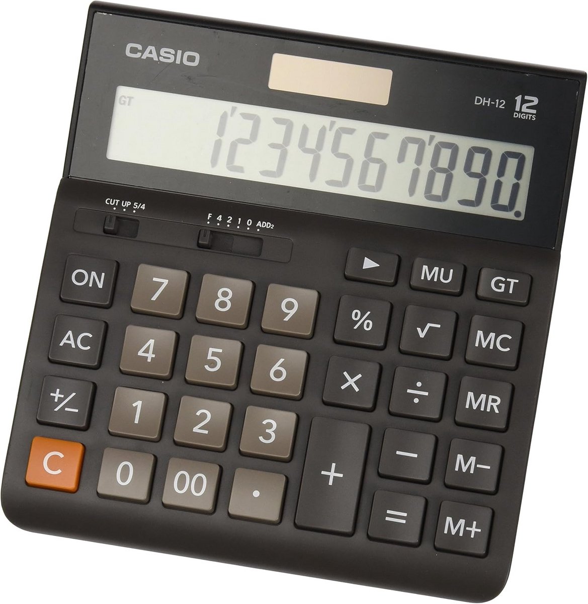 Desktop Rekenmachine - Zakencalculator - Dagelijks Gebruik - Groot Display - 12 Cijfers - Zwart