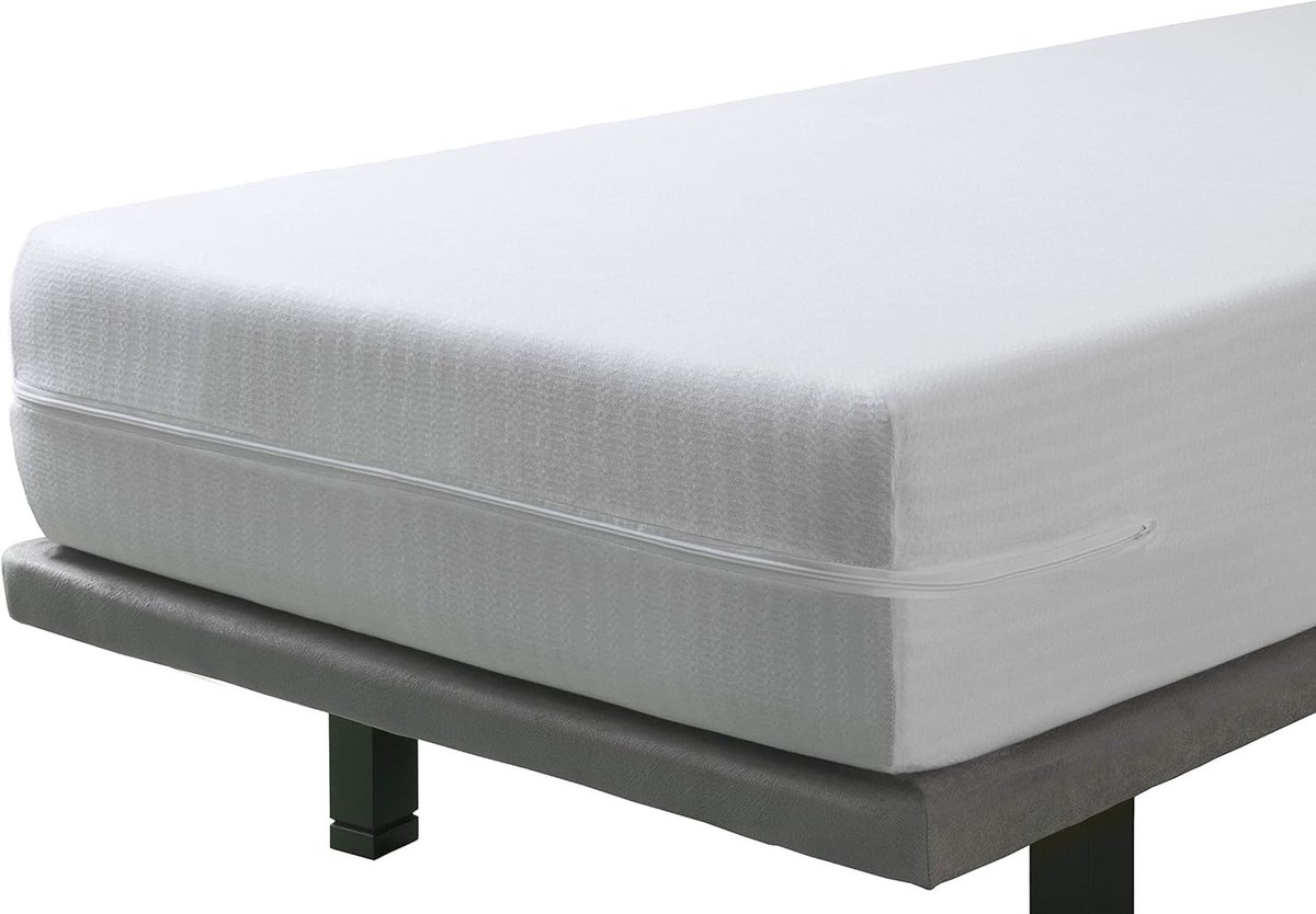 Matrashoes Kinderbed - Matrasbeschermer Ledikant - Matras Beschermen - Ademend Katoen - 60x120cm - Wit