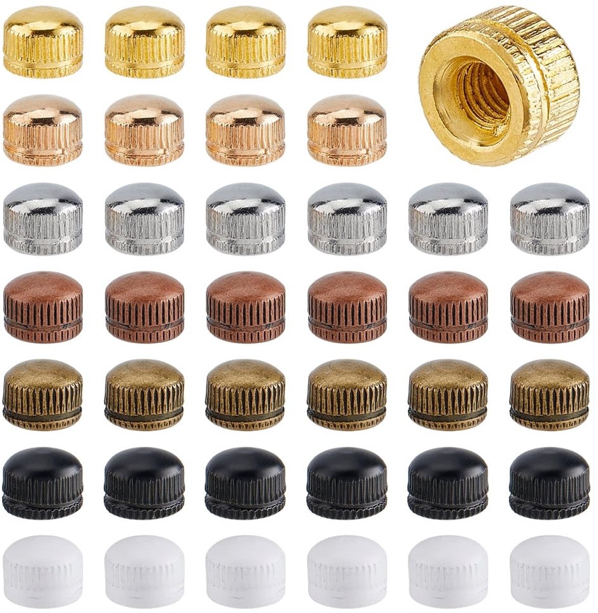 Dailygoods - Set van 105 Lampdoppen in 7 Kleuren voor Verlichting