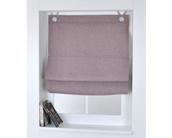 Verduisterend vouwgordijn zonder boren bruin ondoorzichtig 45 cm x 130 cm