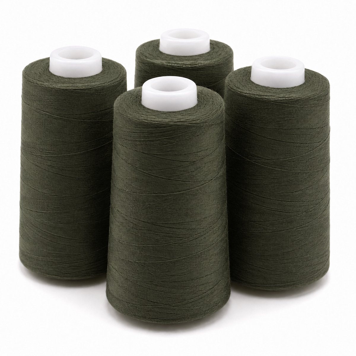 Polyester Overlockgaren – 4 Cones × 2700 m – Totaal 10.800 m – Kaki 299