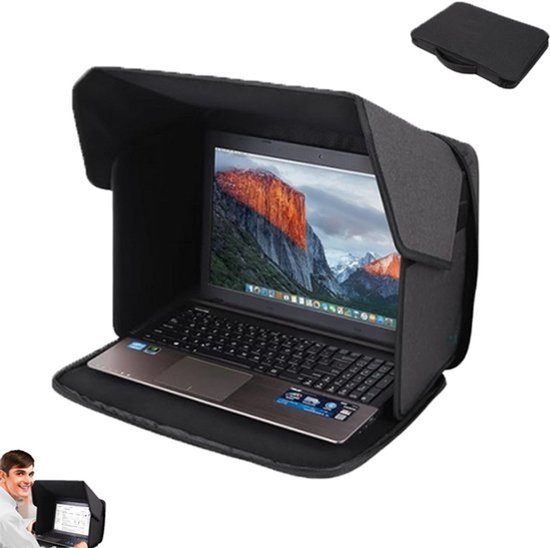 Écran solaire pour ordinateur portable - Écran solaire pour ordinateur portable - Noir - 16 pouces - Sacoche d'écran solaire pour ordinateur portable - Écran solaire pour ordinateur portable