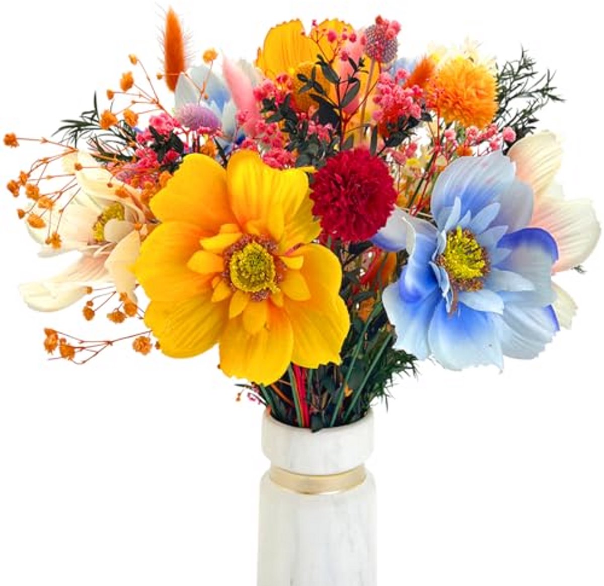 Kunstbloemen Gedroogde Bloemen - Decoratie Boeket - Huis Aankleden - Natuurlijke Look - 40