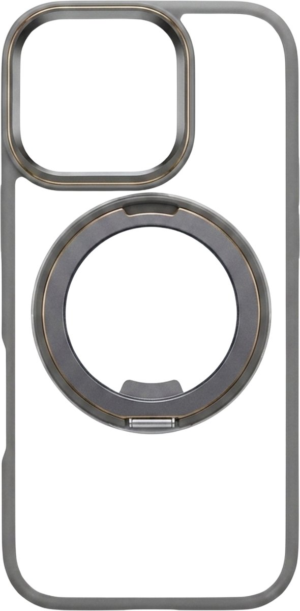 Mastersøn iPhone 17 Hoesje met Ring & MagSafe - Grijs