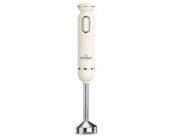 Swiss Haus® HB20 Staafmixer – 600W Handblender met 20 Snelheden + Turbo Functie – Retro Design – Afneembare RVS Staaf – Creme