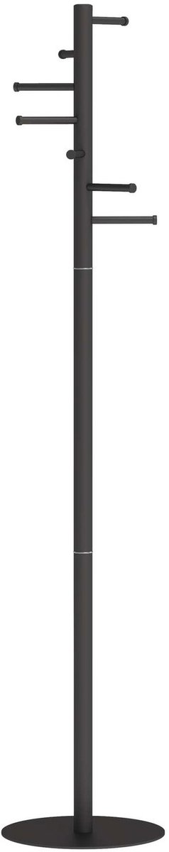 Maul MAULcaurus Kapstok - 7 haak - standvoet - zwart - 1 stuk - Ø 35 x 177 cm - MAUL