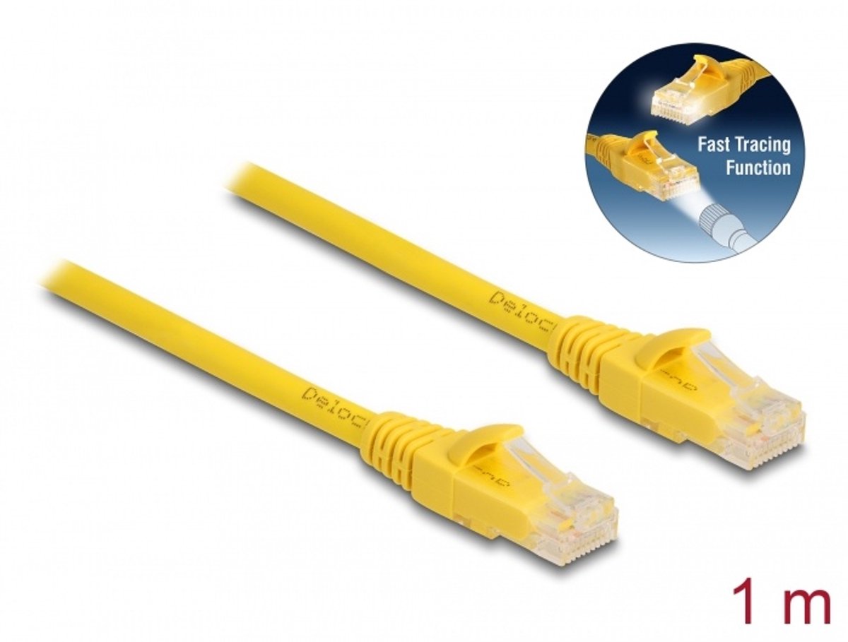 RJ45 Cable Cat.6A U/UTP Fast Tracing 1 m