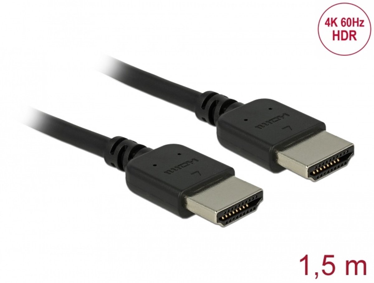 Premium HDMI -kabel 4K 60 Hz 1,5 m