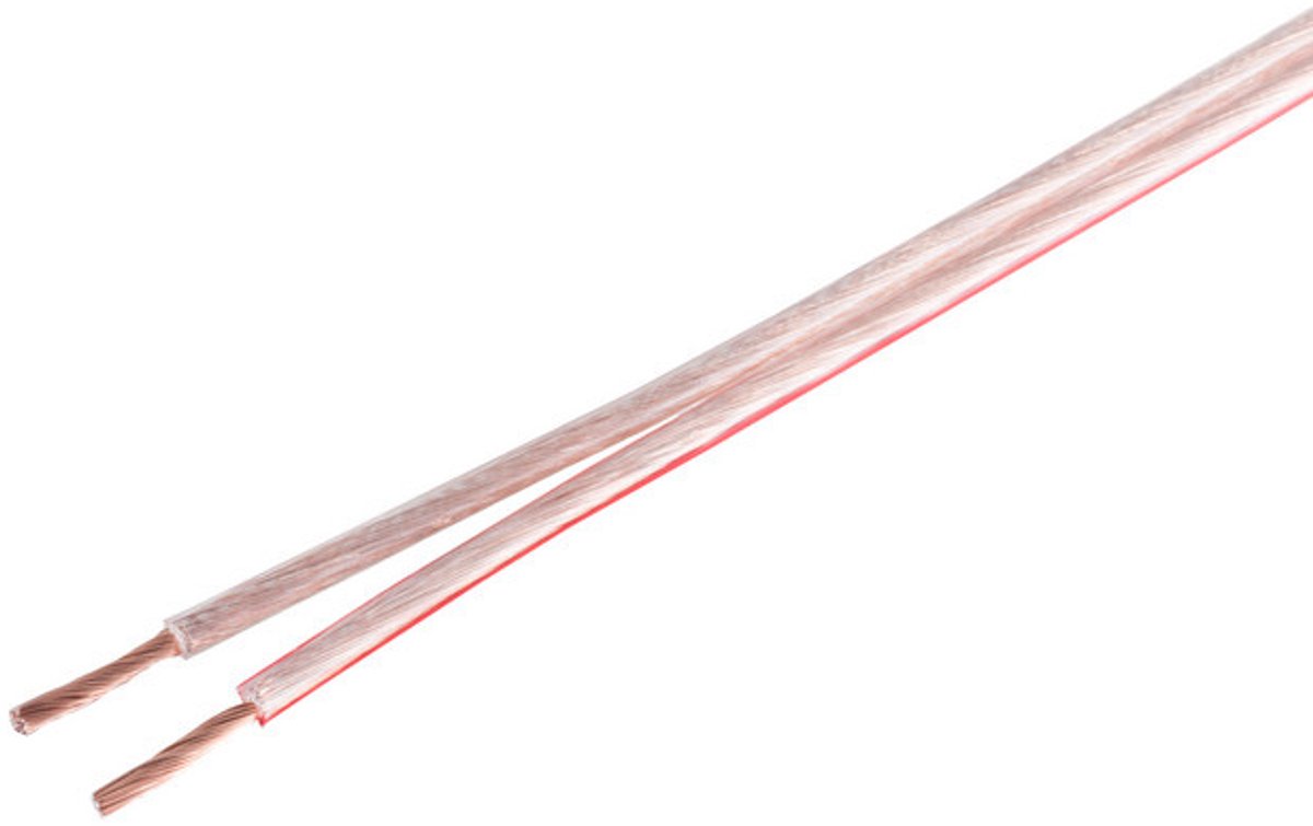 Lautsprecherkabel 0,75mm² 24x0,2 CCA transparent 50m
