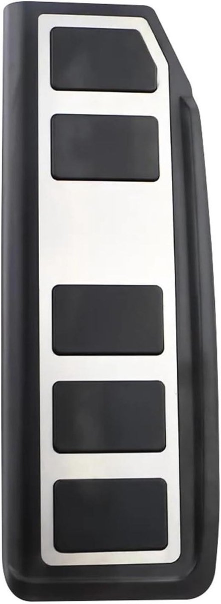 Pedaalhoezen Auto - Pads Gas Rem - Verbeterde Grip - Roestvrij Staal - 1 Stuk - Zilver — afbeelding 2