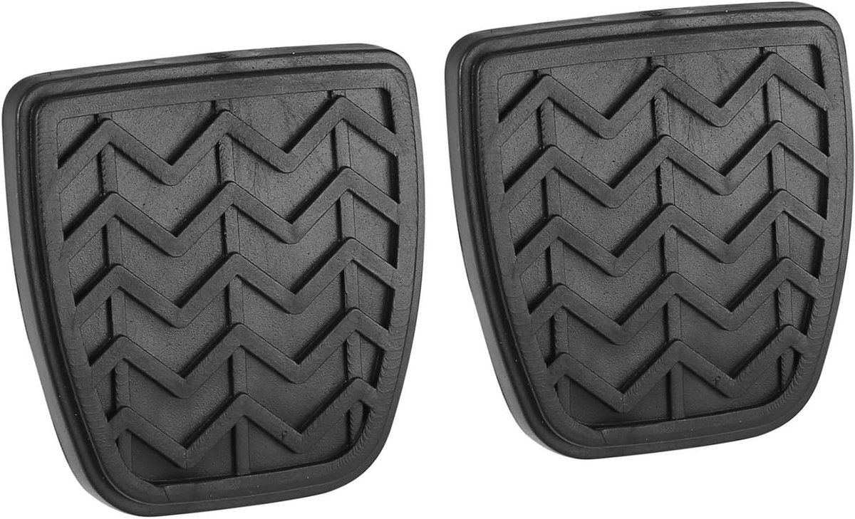 Pedaalhoezen Set - Rem Pedaal - Veiliger Rijden - Antislip Ontwerp - 6 x 5.5 cm - Zwart