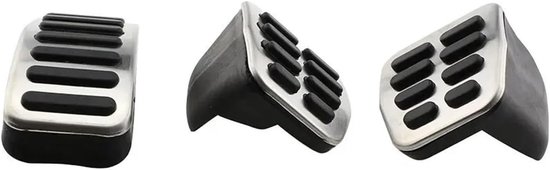 Pedaalhoezen Auto - Pedalen Set - Verbeterde Rijervaring - Antislip Oppervlak - 2 Stuks - Zilver — afbeelding 5