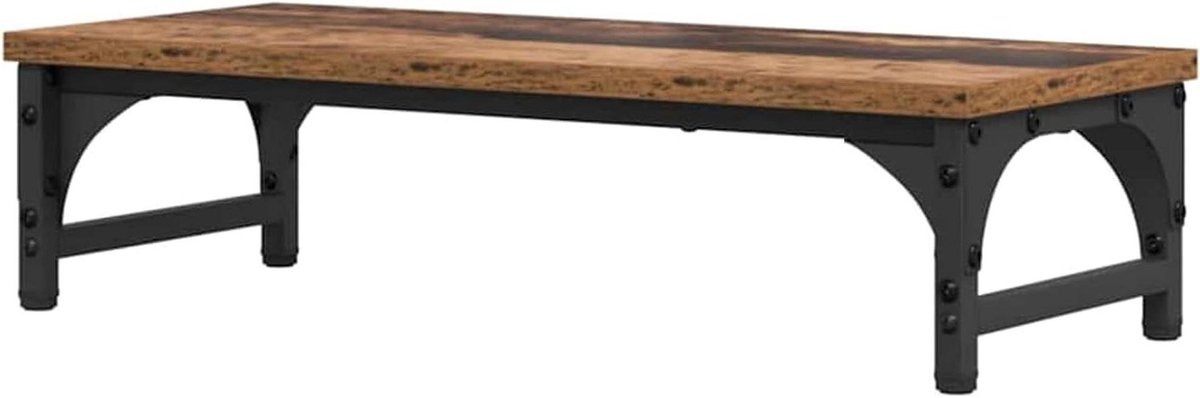 Monitor Verhoger - Bureau Organizer - Ergonomisch Werken - Mat Anti-Glare Oppervlak - 55 x 23 x 14 cm - Houtkleur