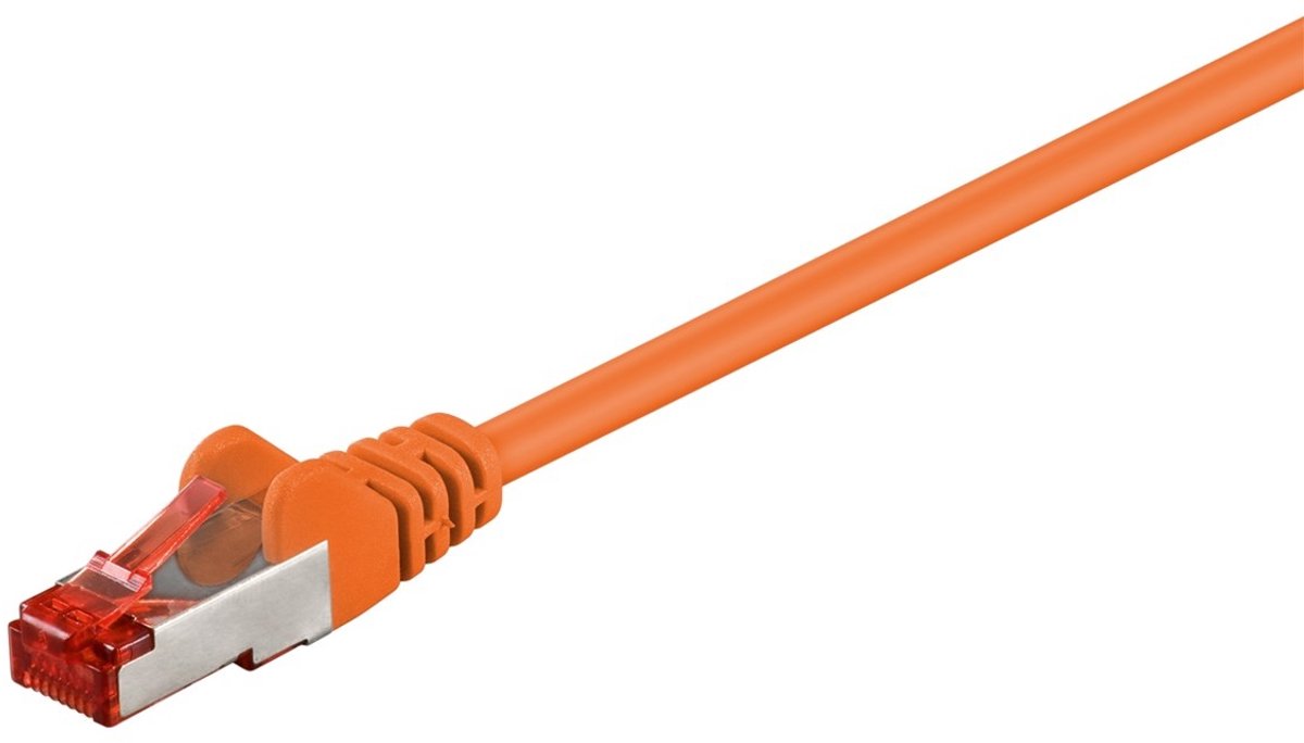 CAT6 sFTP kabel 0.25 meter oranje