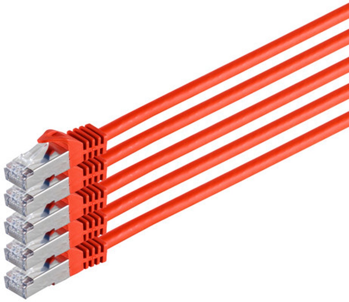 S/CONN Cat. 7 S/FTP 5 m netwerkkabel Rood Cat7 S/FTP (S-STP)