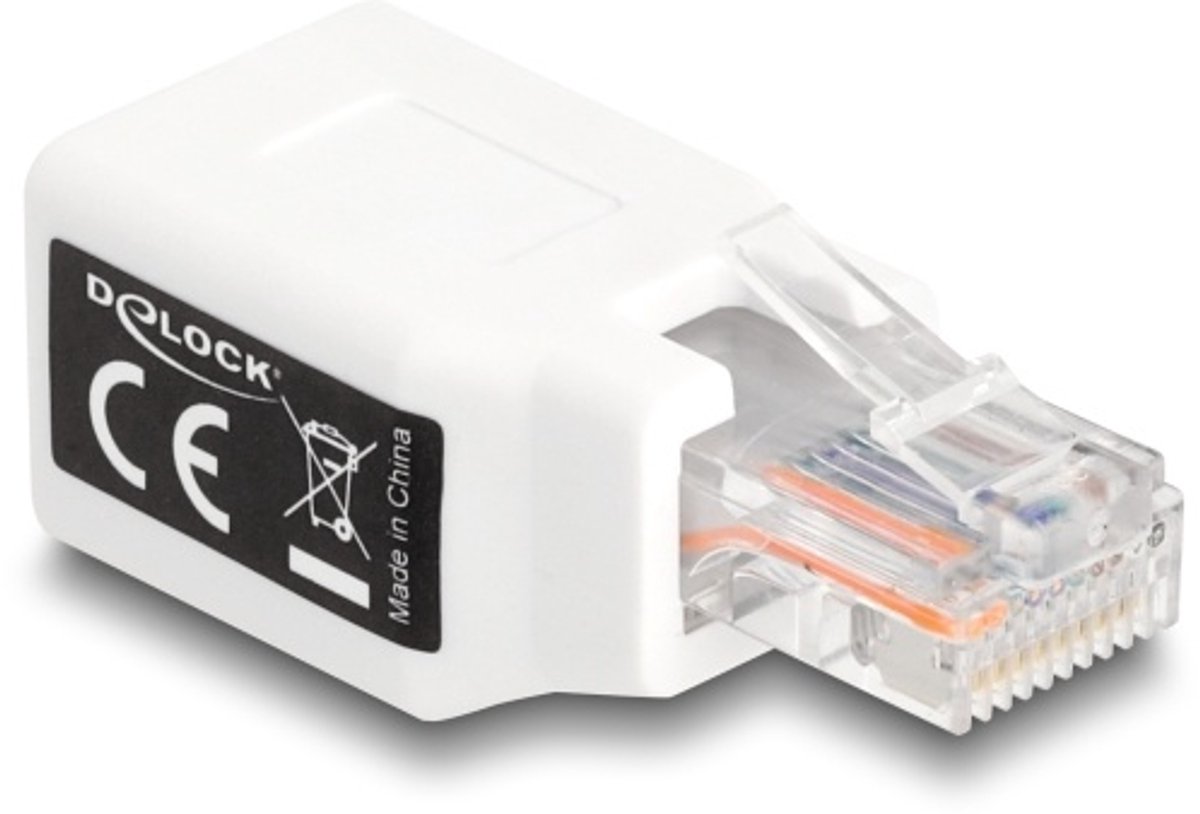 Delock RJ50 Adapter male to female white