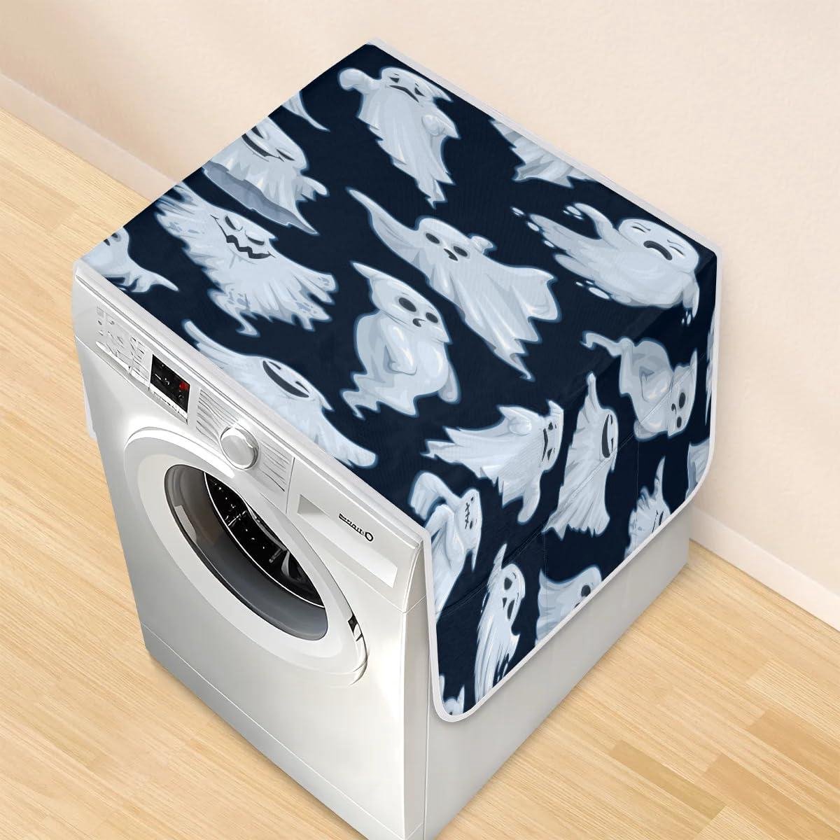 Wasmachine Drogerhoes Apparaatbeschermer Keuken Apparaten Beschermen Met Opbergvakken 118 x 47 cm Halloween Thema
