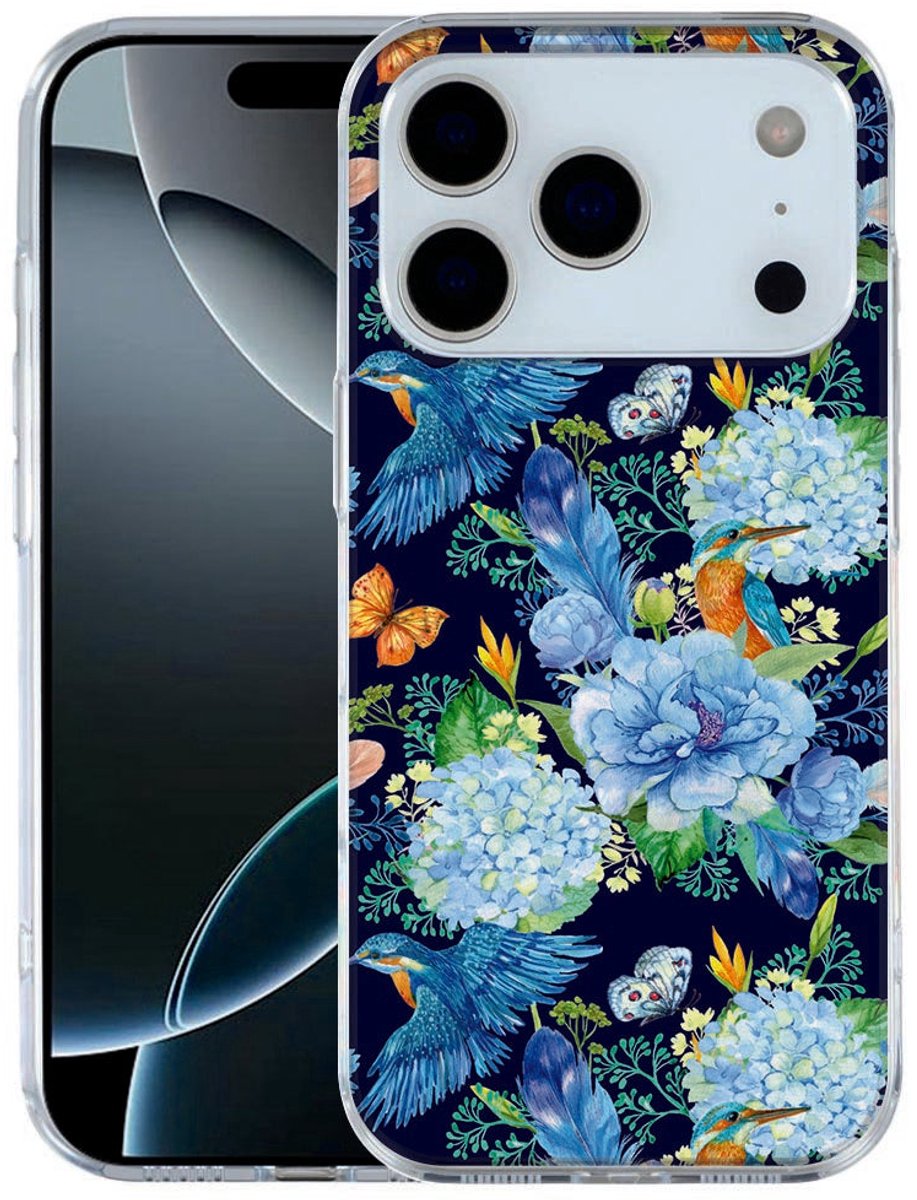 TPU Hoesje Apple iPhone 17 Pro Siliconen hoesje IJsvogel