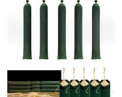 Zandzakken voor overstromingsbescherming - Set van 5 stuks, 120 x 20 cm, vul- en verzwaringszakken voor optimale veiligheid