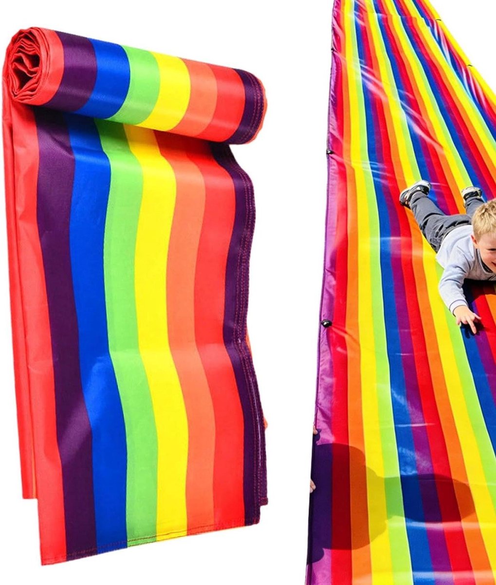 Gazon Glijbaan - Water Speelmat - Buiten Spelen - Duurzaam PE Materiaal - Tot 18 Meter - Meerkleurig
