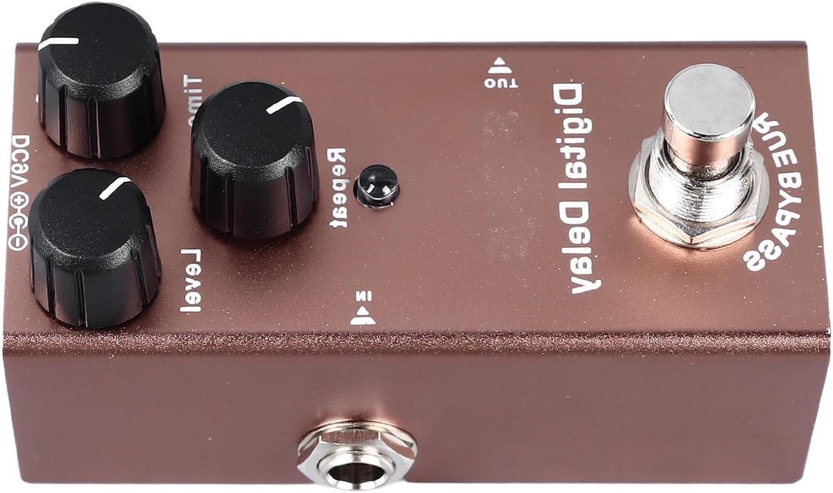 Gitaar Effectpedaal - Mini Delay - Muziek Maken - Draagbaar Ontwerp - 11x6x5 cm - Zwart