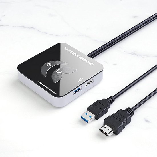 PC Power Knop - Externe Start - Computer Starten - 5Gbps Hoge Snelheid - 8x8x2 cm - Zwart — afbeelding 2