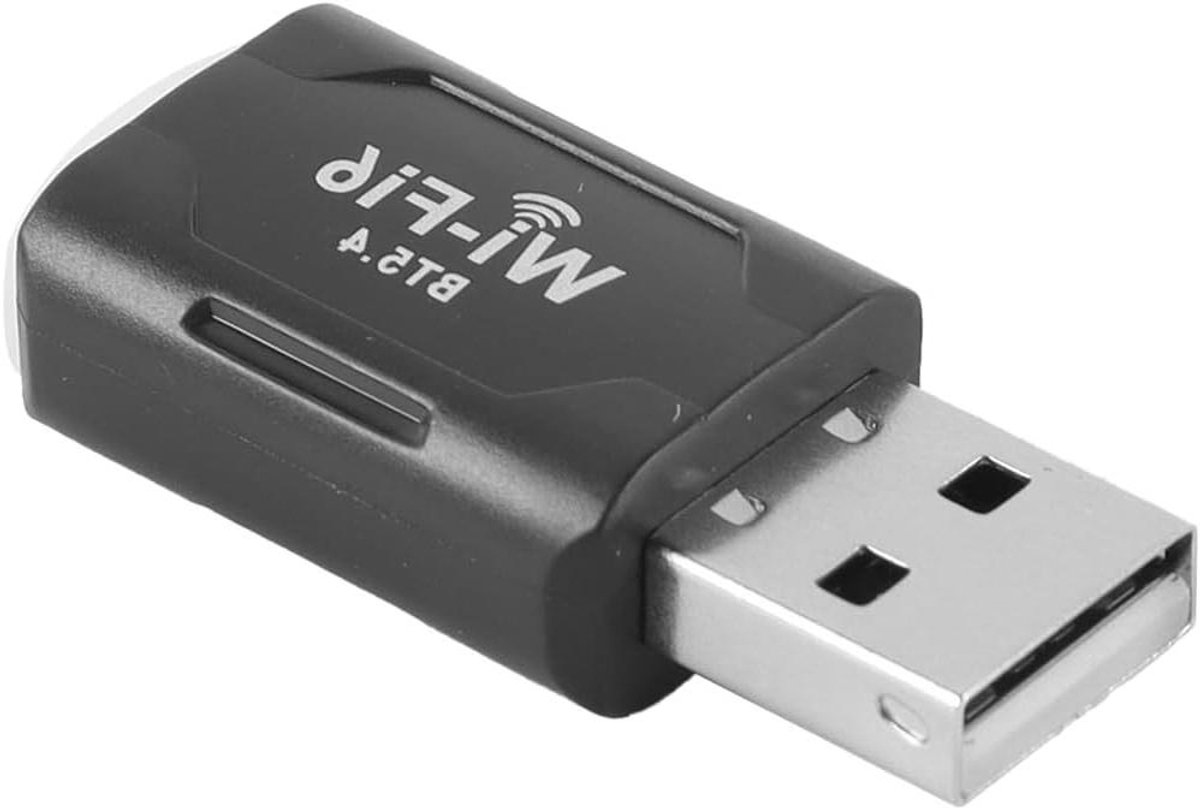 Draadloze Netwerkkaart - WiFi Bluetooth Adapter - Snelle Internetverbinding - WiFi 6 Bluetooth 5.4 - Compact USB - Zwart