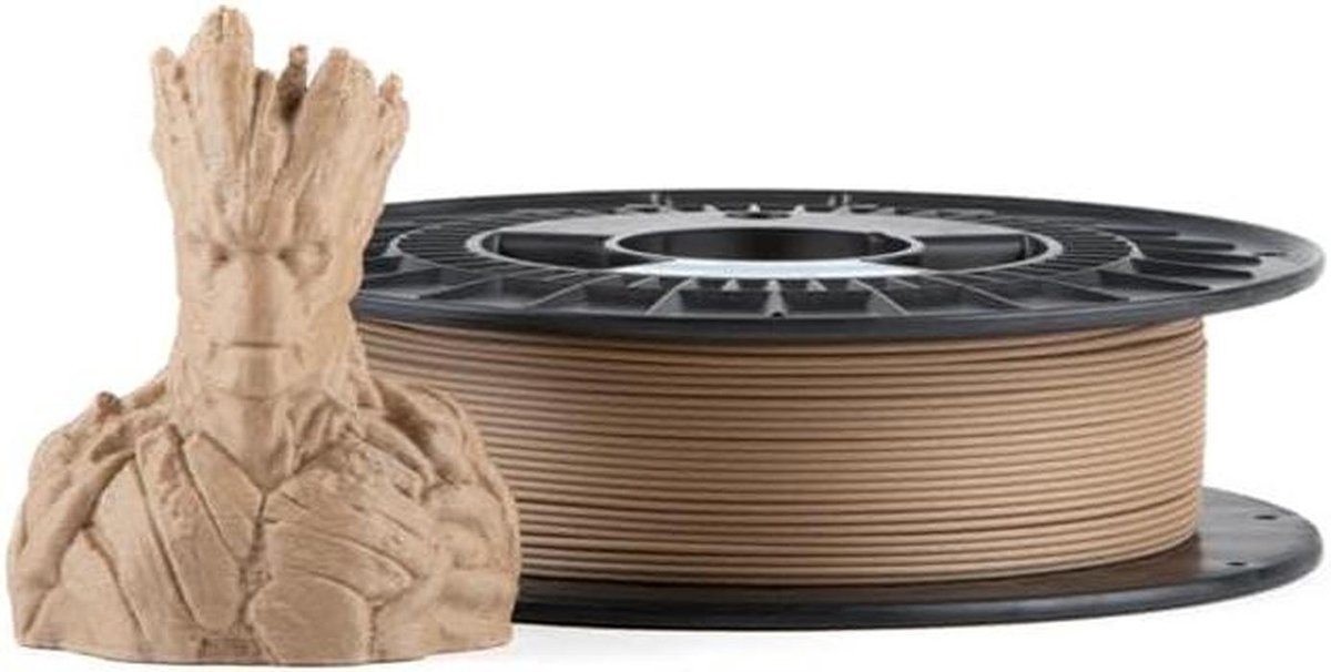 3D Printer Filament - PLA+ Hout - Modelbouw - Natuurlijke Houtlook - 175 mm 05 kg - Naturel