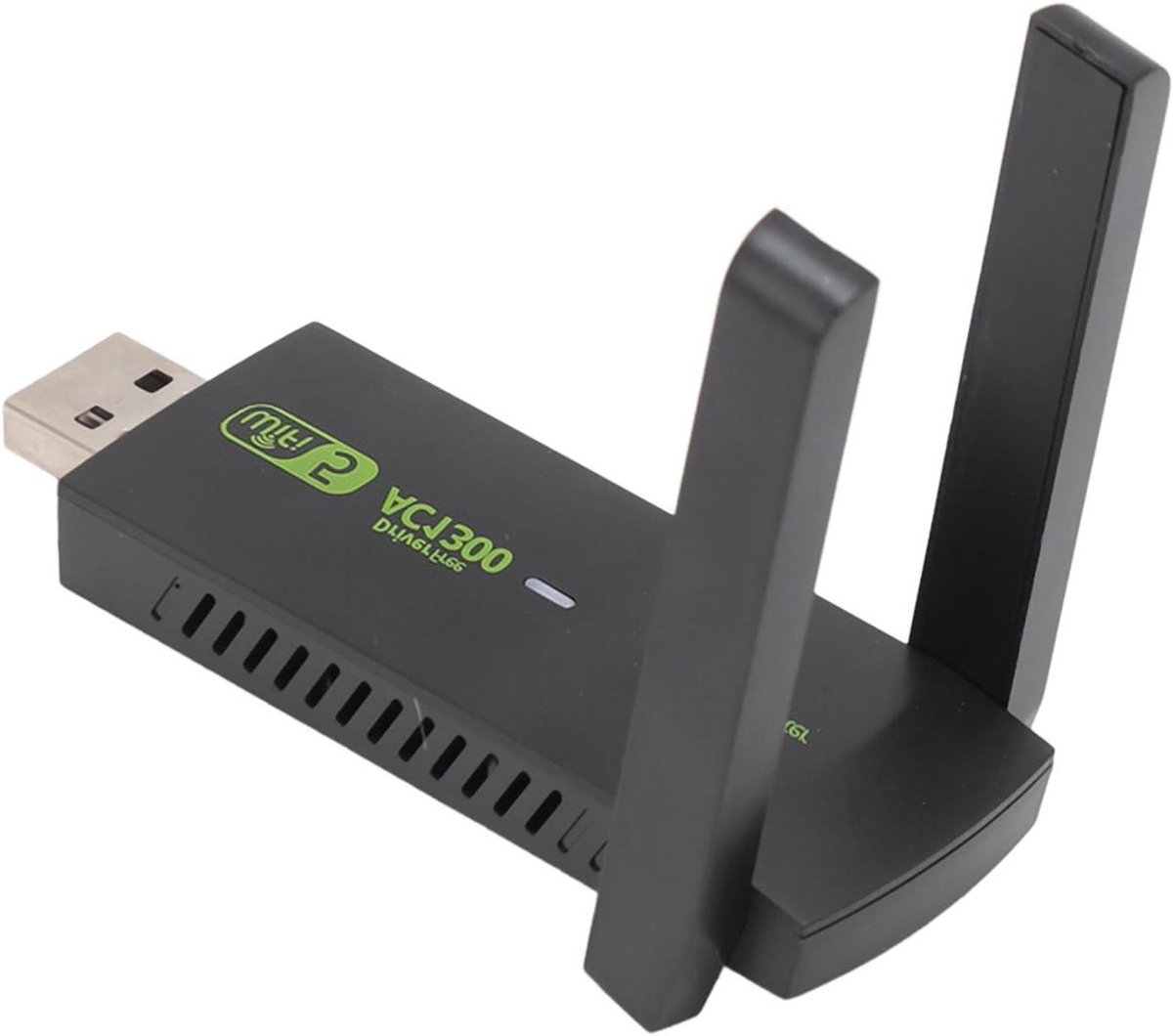Draadloze WiFi Adapter - Netwerkkaart USB - Snelle Internetverbinding - Dual Band MU-MIMO - 1300 Mbps - Zwart