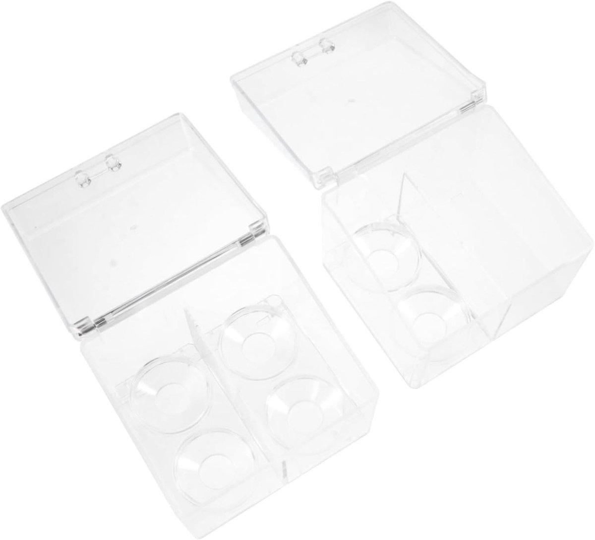 Make-up Opbergdozen - Cosmetica Organizer - Bureau Opruimen - Meerdere Roosters - 2 Stuks - Transparant