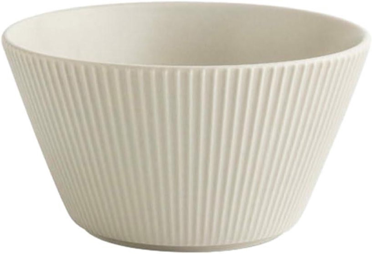 Keramische rijstkom - Huishoudelijke kom - Dagelijks eten - Duurzaam materiaal - 5 inch - Wit