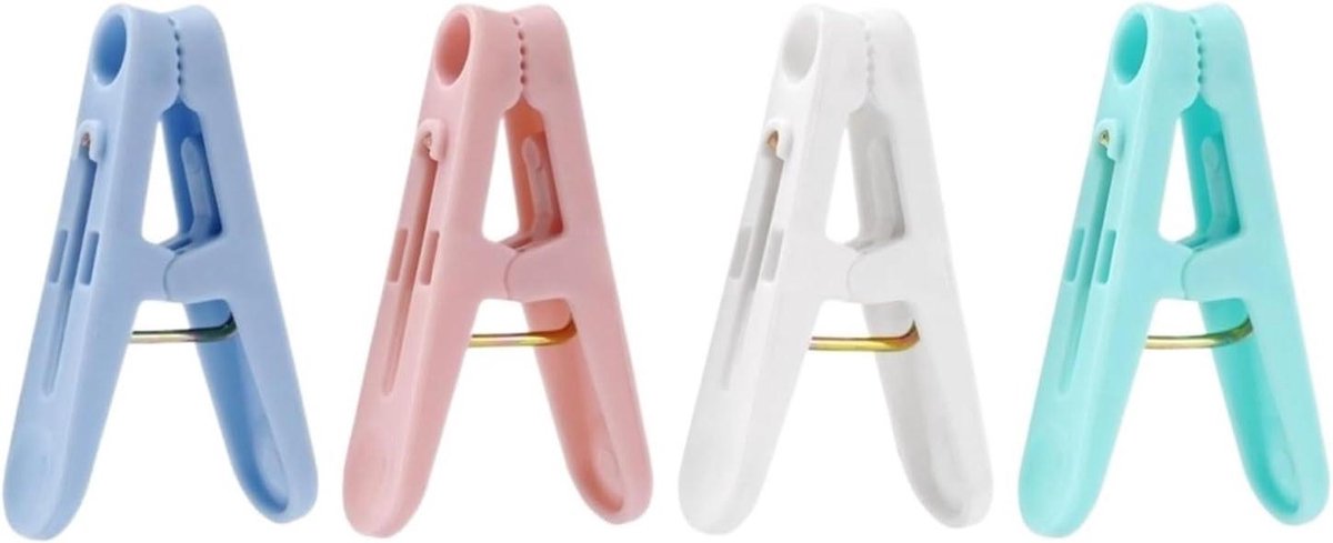 Wasknijpers - Wasclips - Kleding Drogen - Stevige Grip - 20 Stuks - Veelkleurig