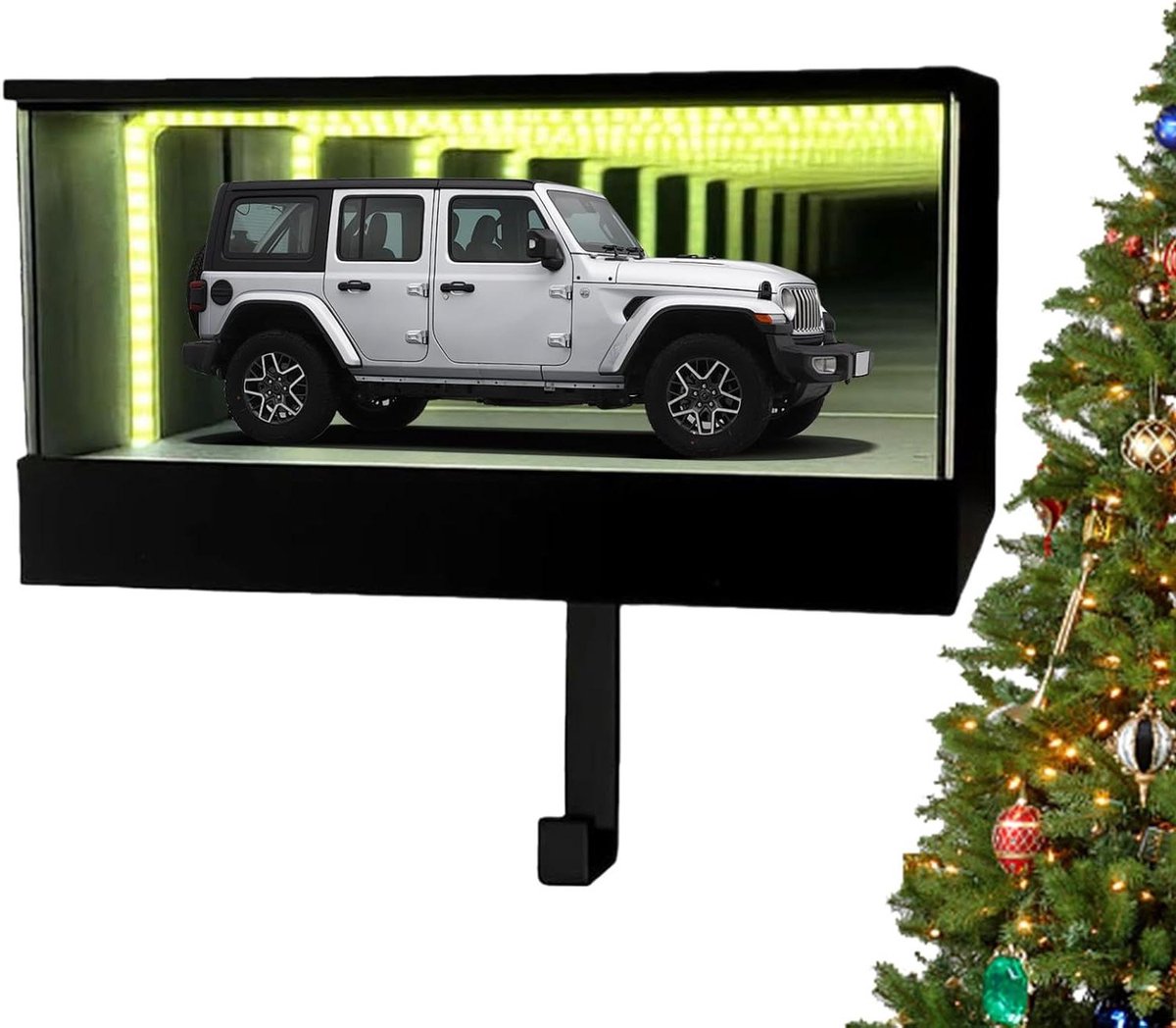 Sleutelhouder Garage - Sleutelbord Led - Entree Organiseren - Oneindigheidsspiegel Effect