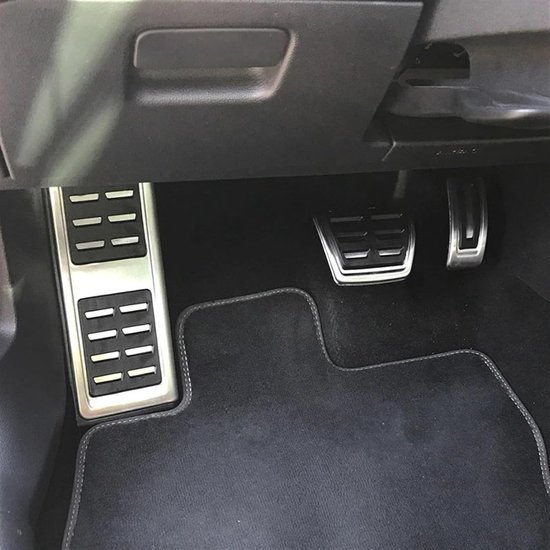 Pedaal Covers - Auto Pedaal - Veiliger Rijden - Roestvrij Staal - 3 Stuks - Zilver — afbeelding 4