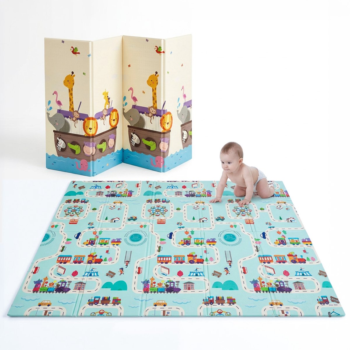 Teddle Speelmat Baby - Dubbelzijdig Speelkleed voor Baby