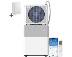 Midea PortaSplit Mobiele Split Airco - Inclusief Gratis Luchtreiniger - 12.000 BTU - Koelen & Verwarmen - Met Wifi